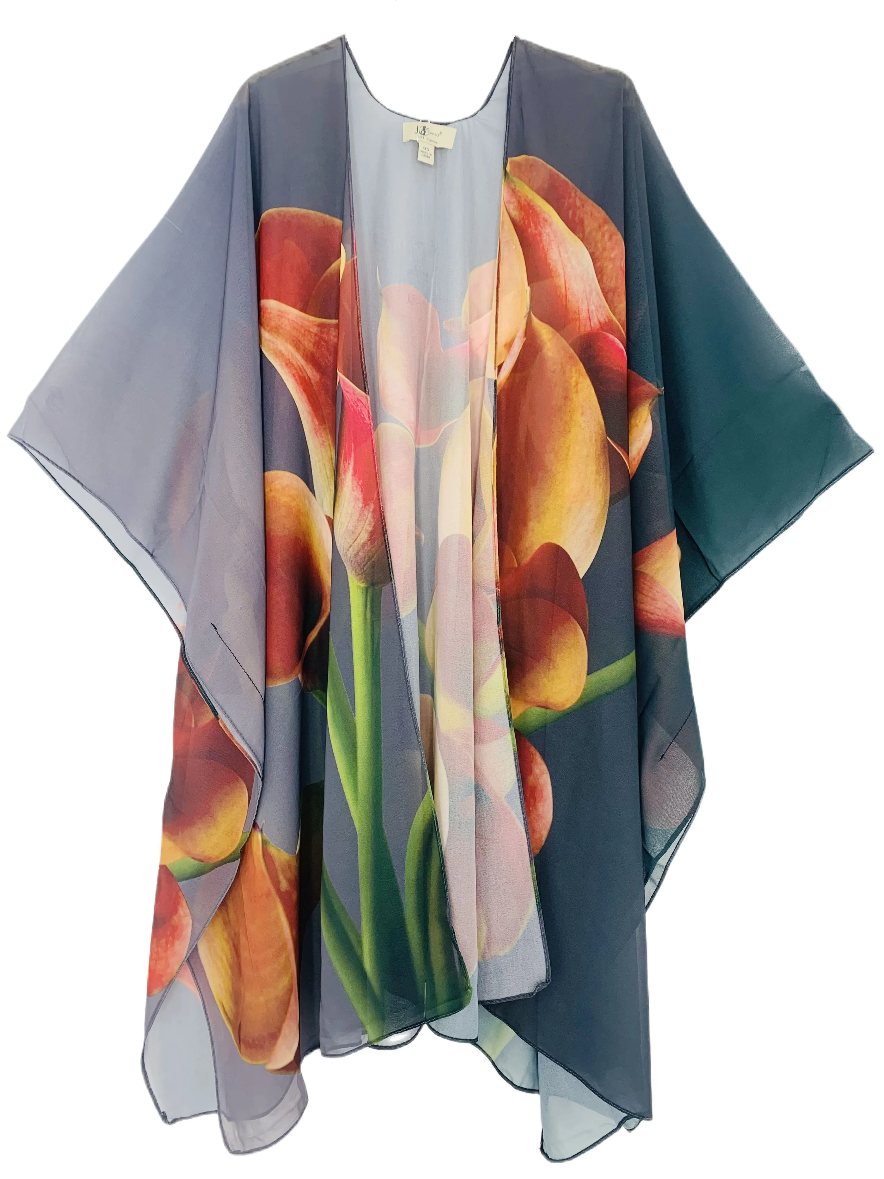 7 Colors--JC060901 Calla Lily Kimono