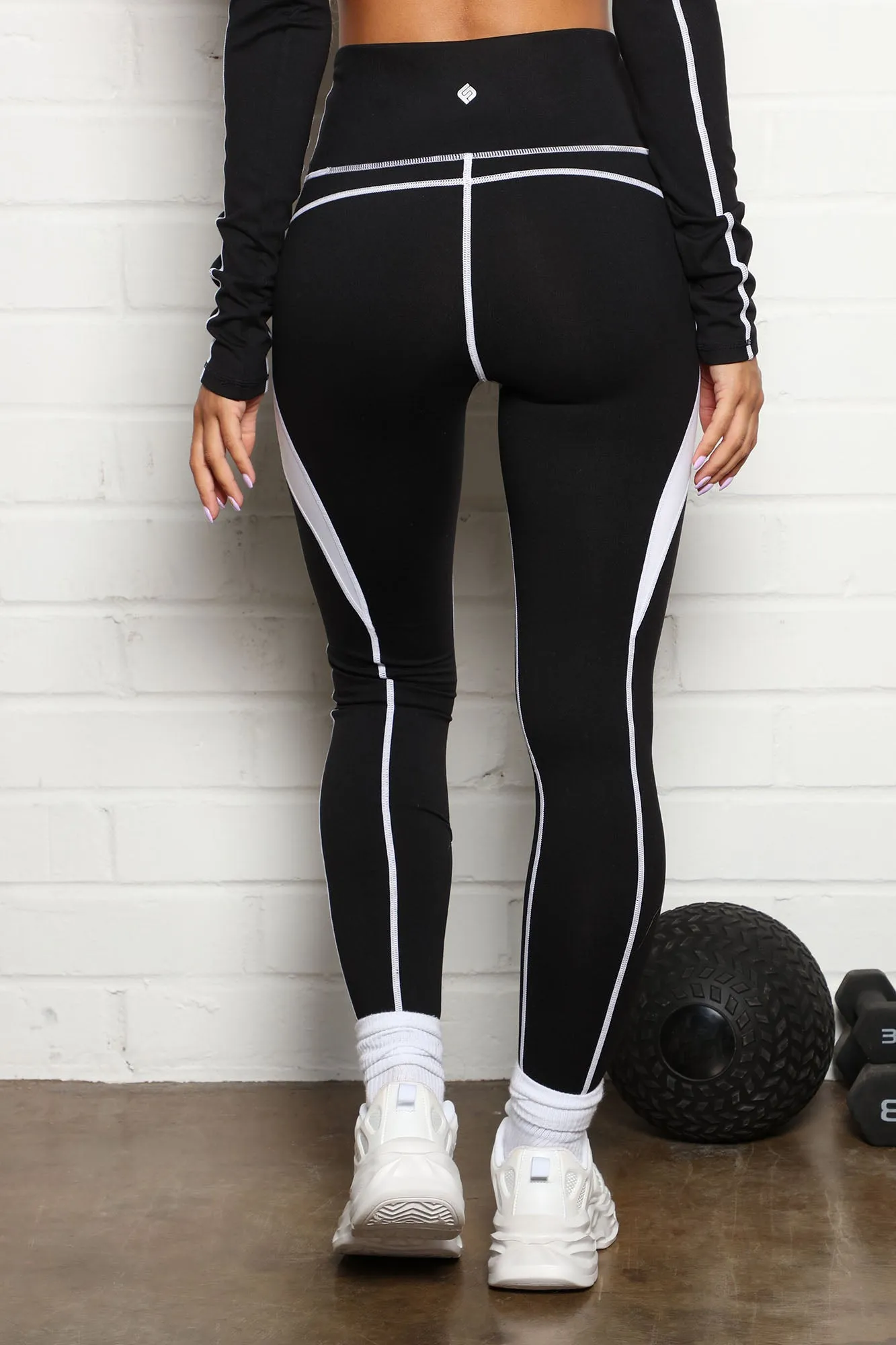 All Lined Up Too Active Leggings In Sculpt Tech - Black