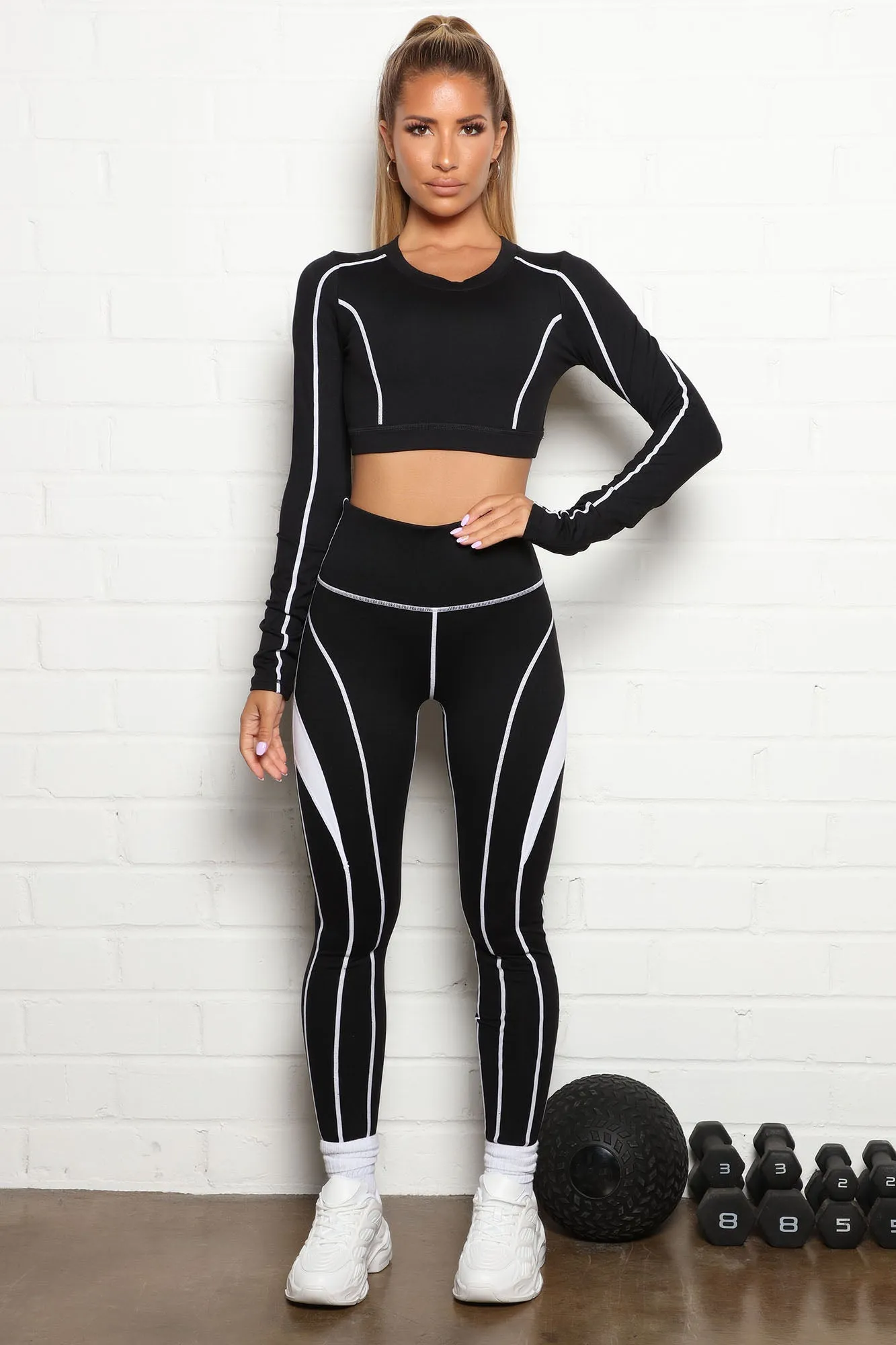 All Lined Up Too Active Leggings In Sculpt Tech - Black