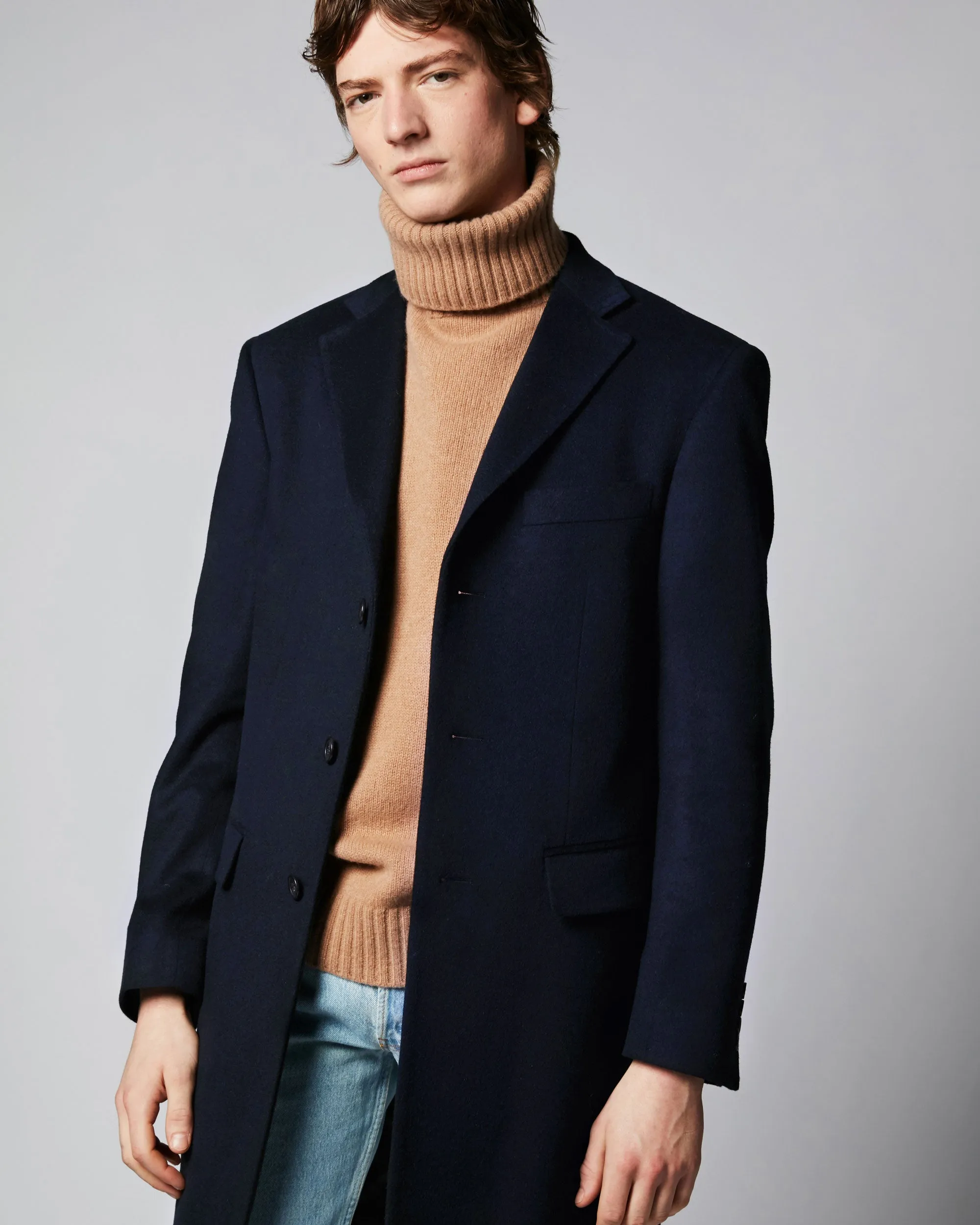 Apollo - Navy - Wool & Cashmere