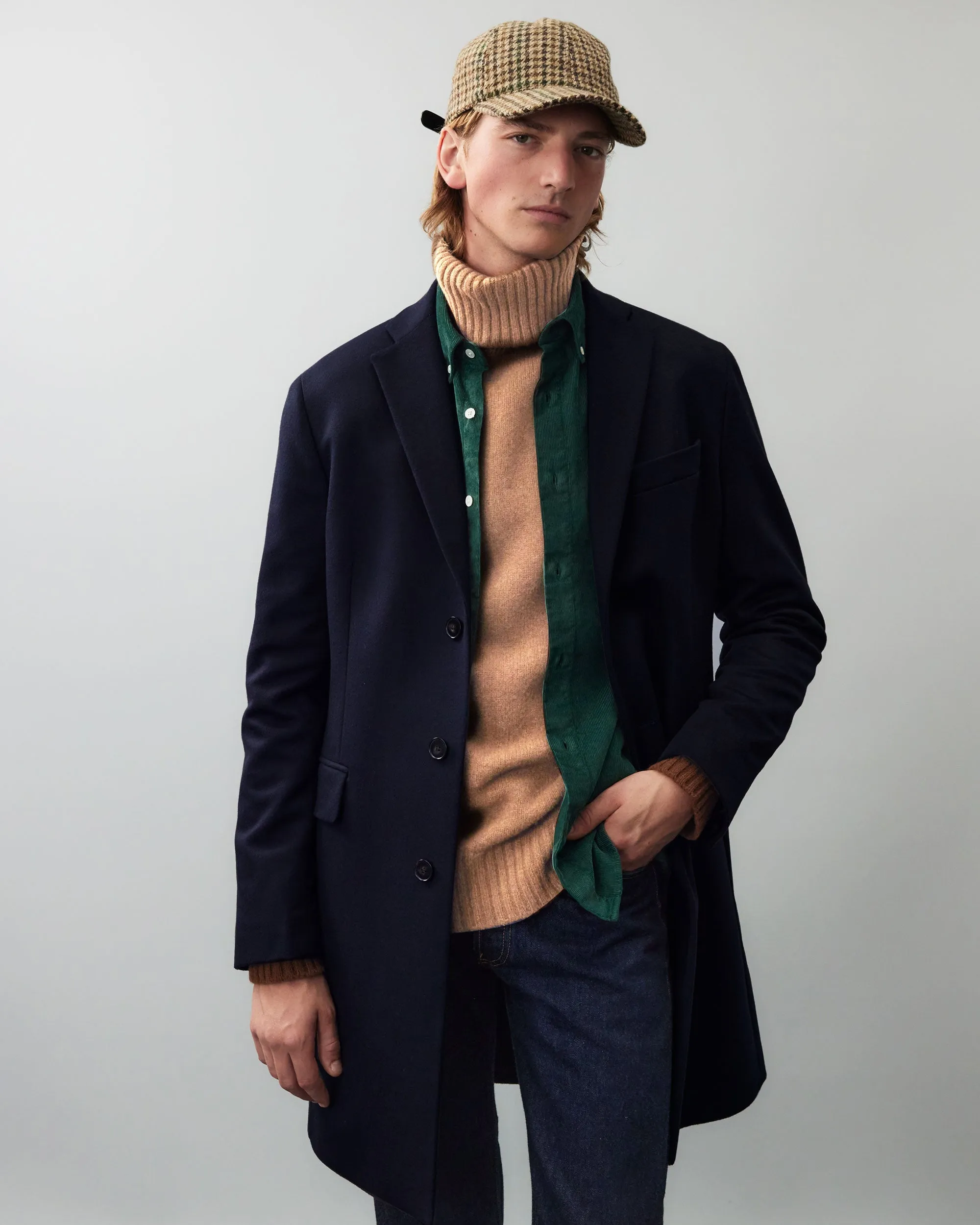 Apollo - Navy - Wool & Cashmere