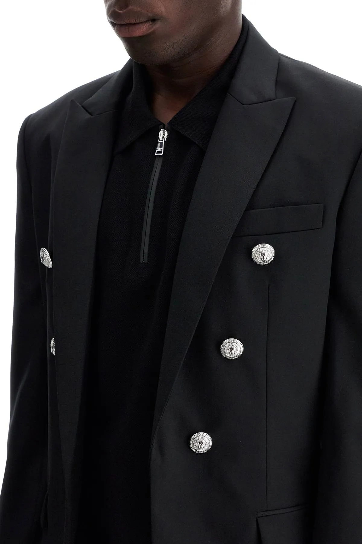 BALMAIN six-button wool jacket