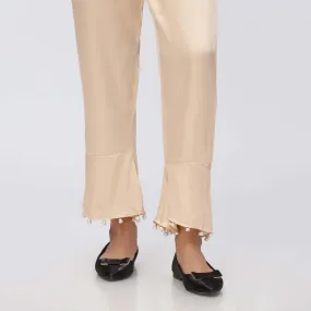 Beige Shamouse Silk Slim Fit Trouser PW3677