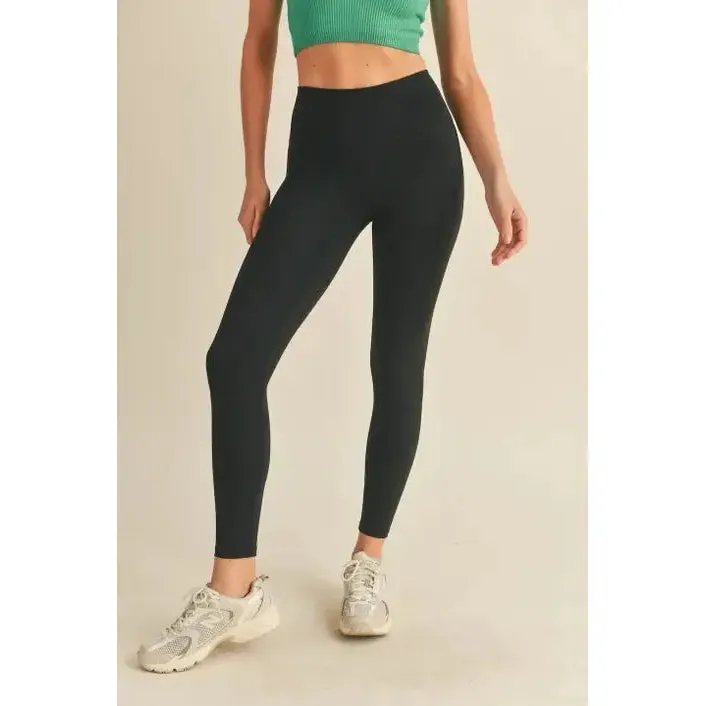 Black Aligned Performance High-Rise Leggings