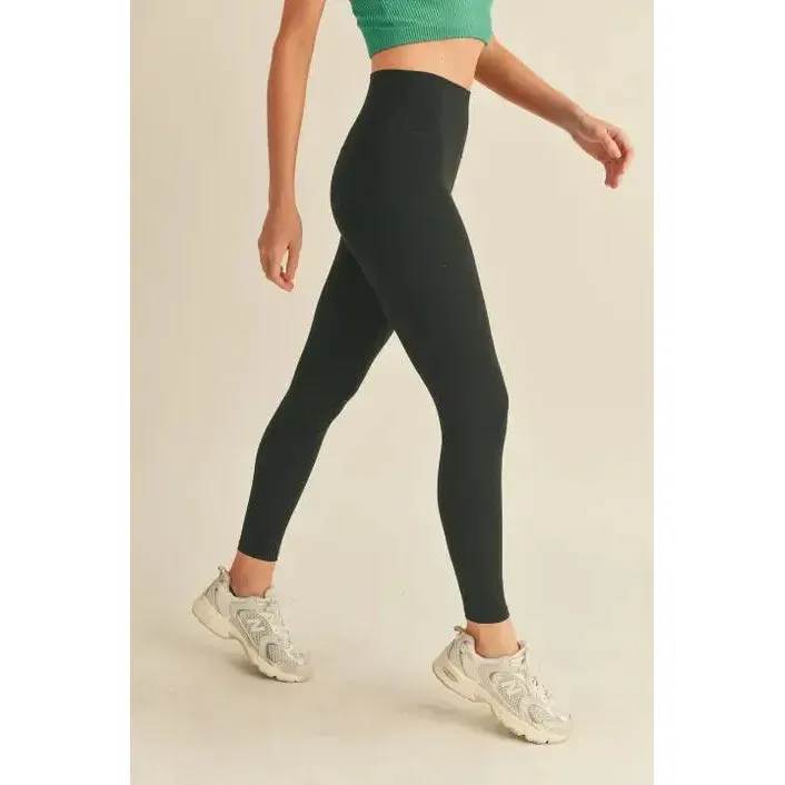 Black Aligned Performance High-Rise Leggings