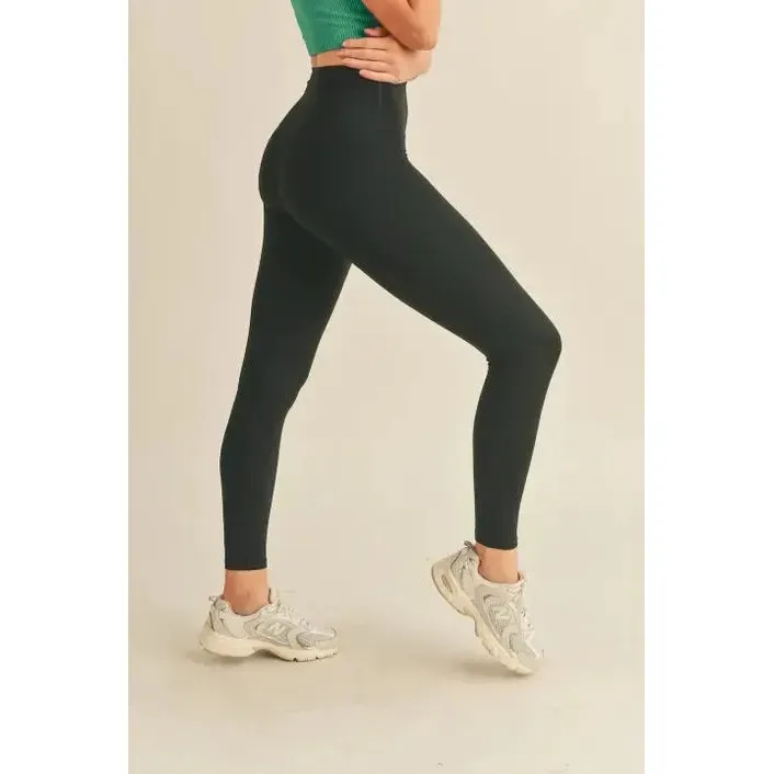 Black Aligned Performance High-Rise Leggings