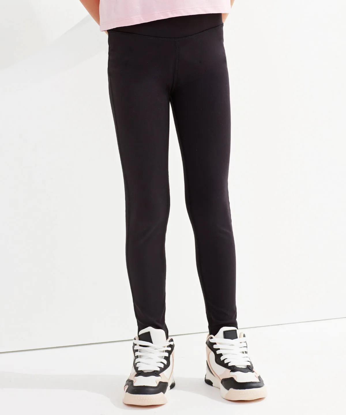 Black - Kids TriDri¨ recycled performance leggings