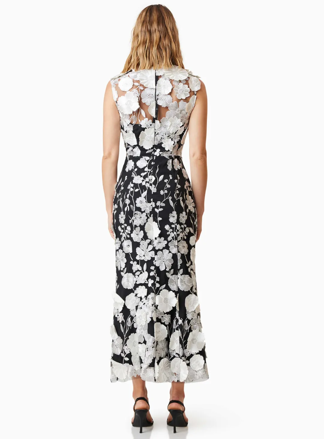 Black/White Selene Cocktail Dress