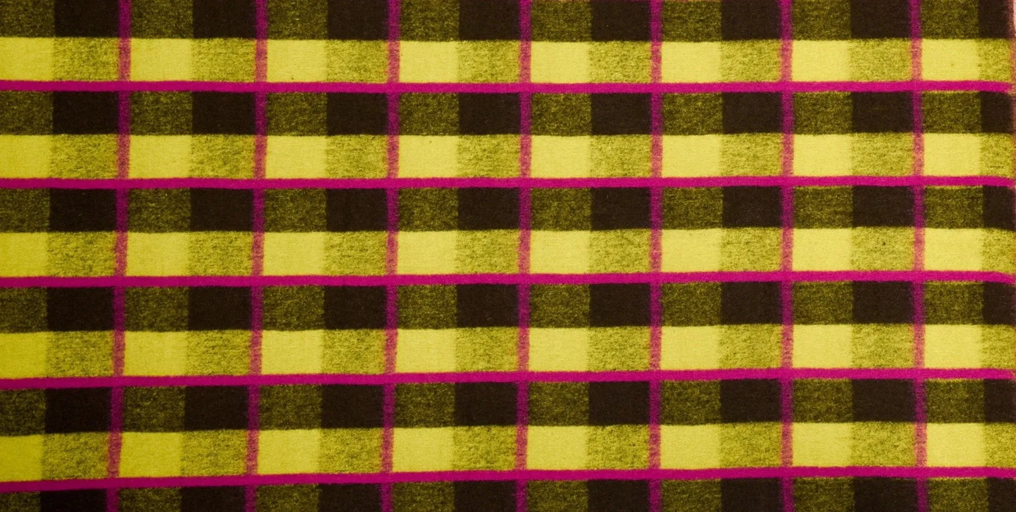 Boiled Wool Plaid Fabric/Premium Designer Made - 9329