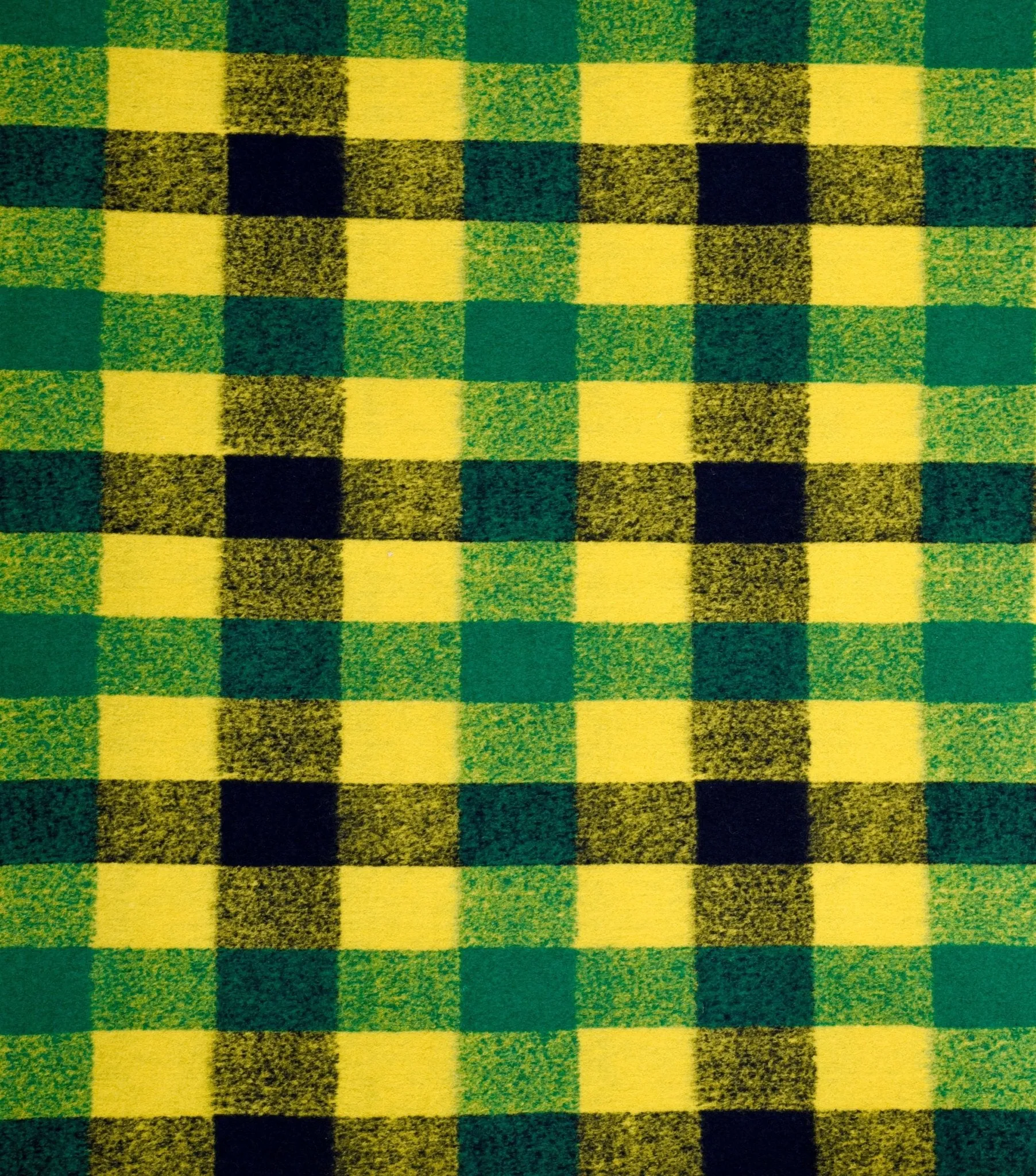 Boiled Wool Plaid Fabric/Premium Designer Made - 9329