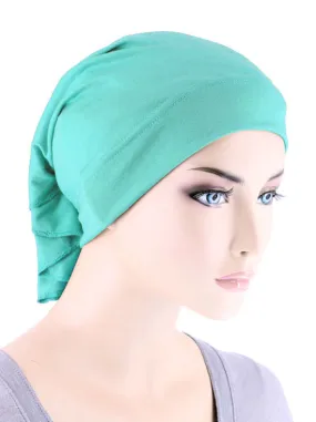 CE-BDNAWRAP-AQUA#Bandana Wrap in Aqua Blue