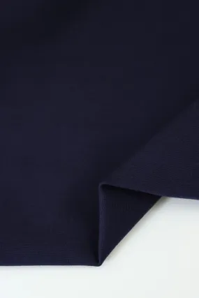 Classic Navy Viscose Nylon Ponte