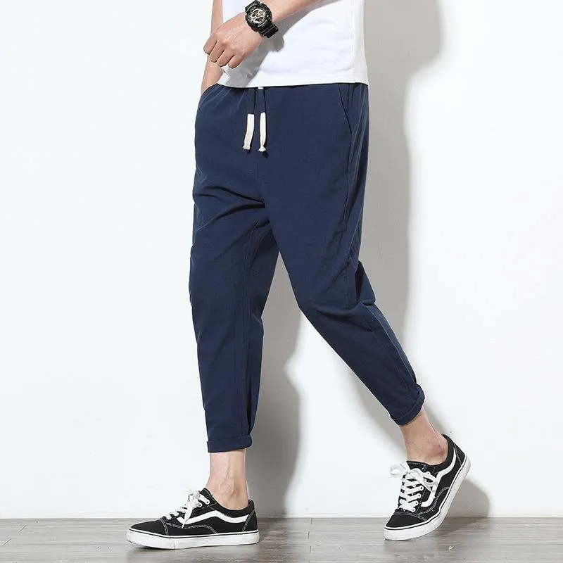 Cotton Slim Fit Trousers