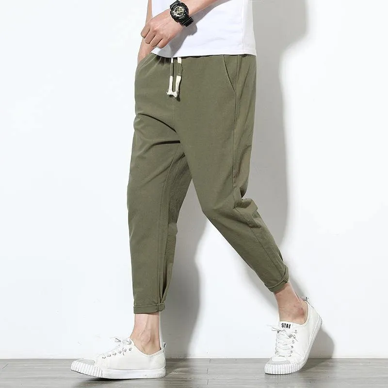 Cotton Slim Fit Trousers