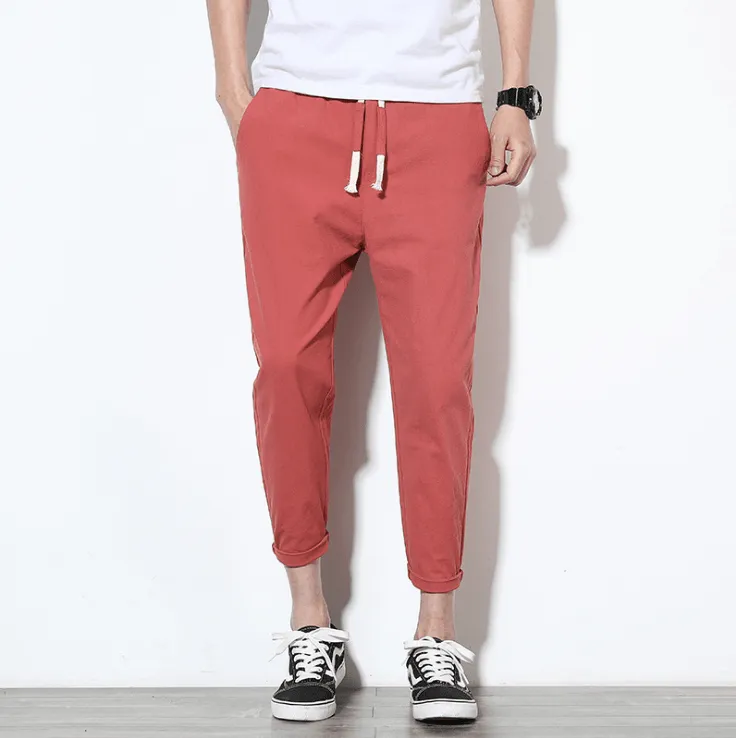 Cotton Slim Fit Trousers