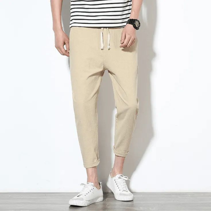 Cotton Slim Fit Trousers