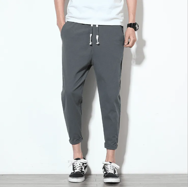 Cotton Slim Fit Trousers