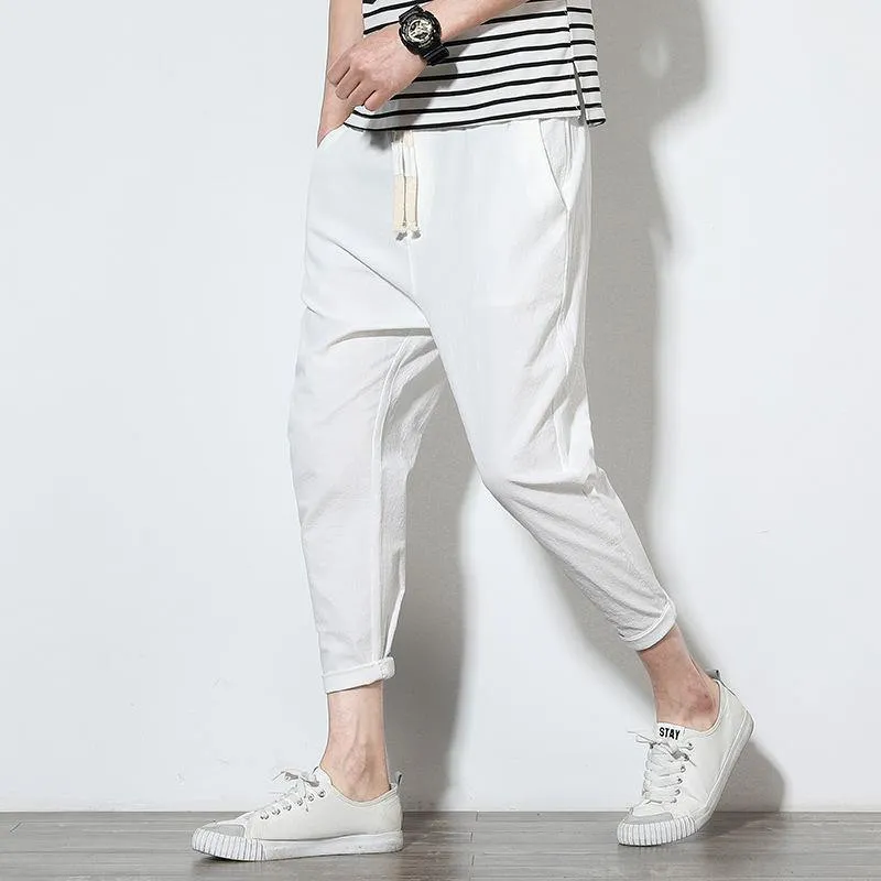 Cotton Slim Fit Trousers