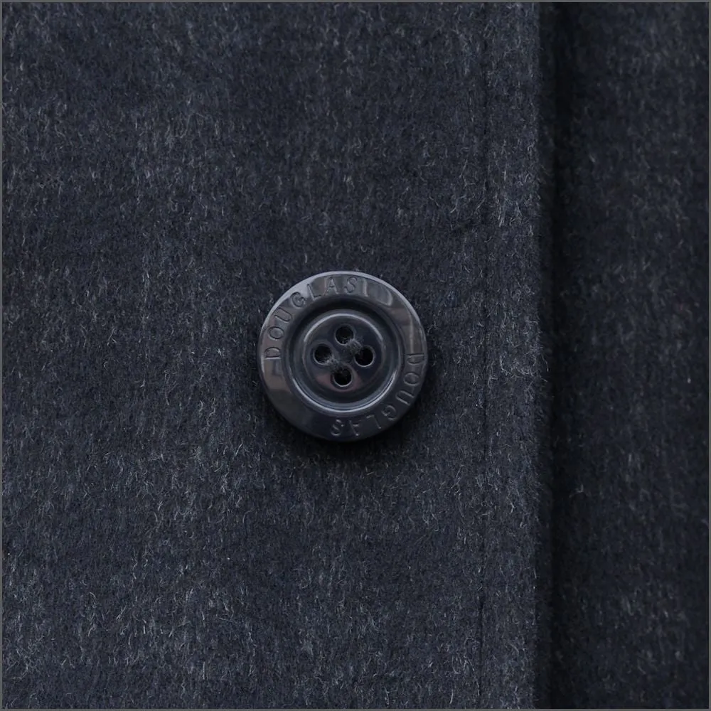 Douglas Harlow Navy Wool Car Coat<>