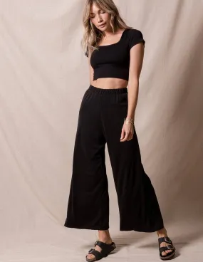 Eva Flowy Pants - Black