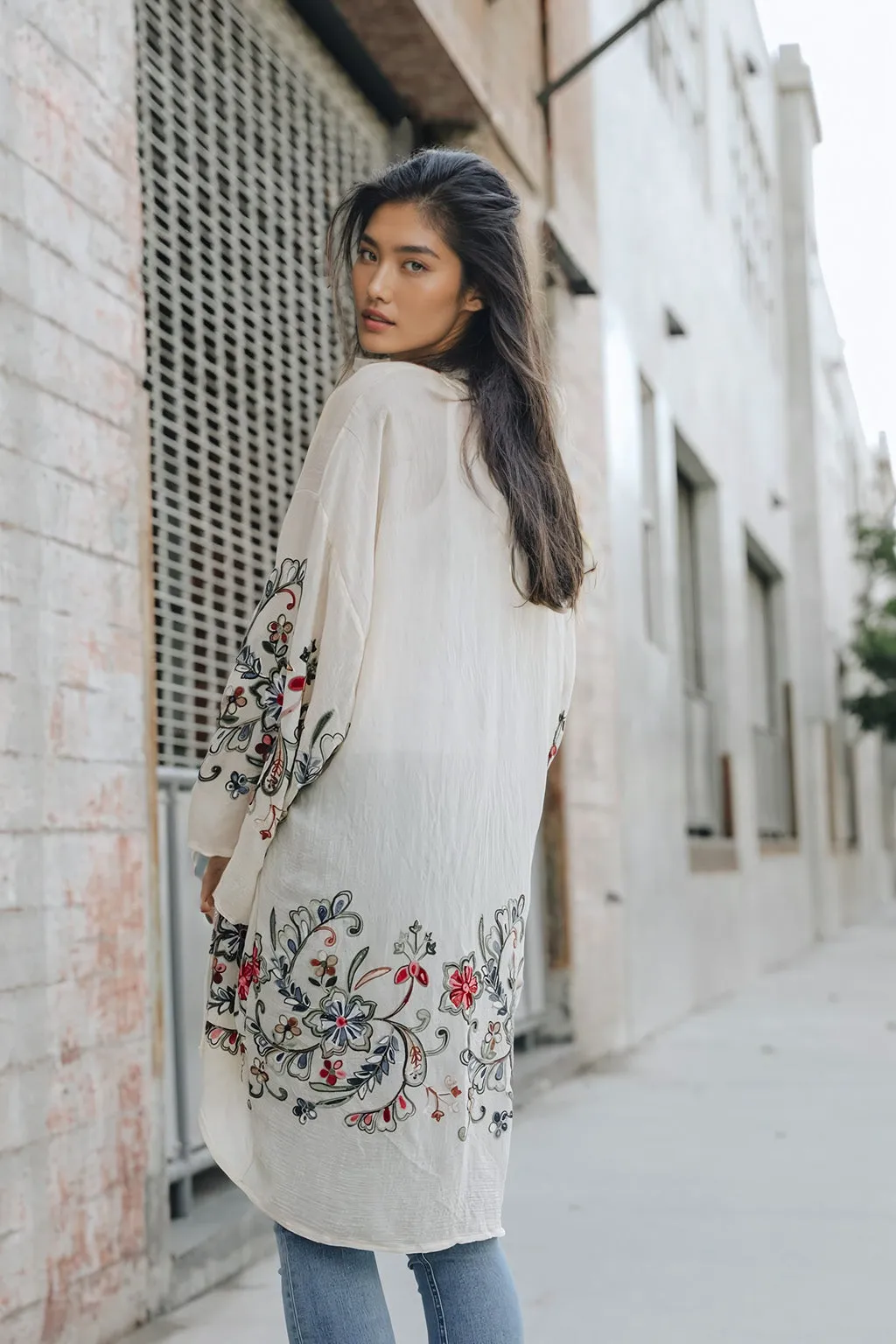 Flower Child Long Kimono Cardigan