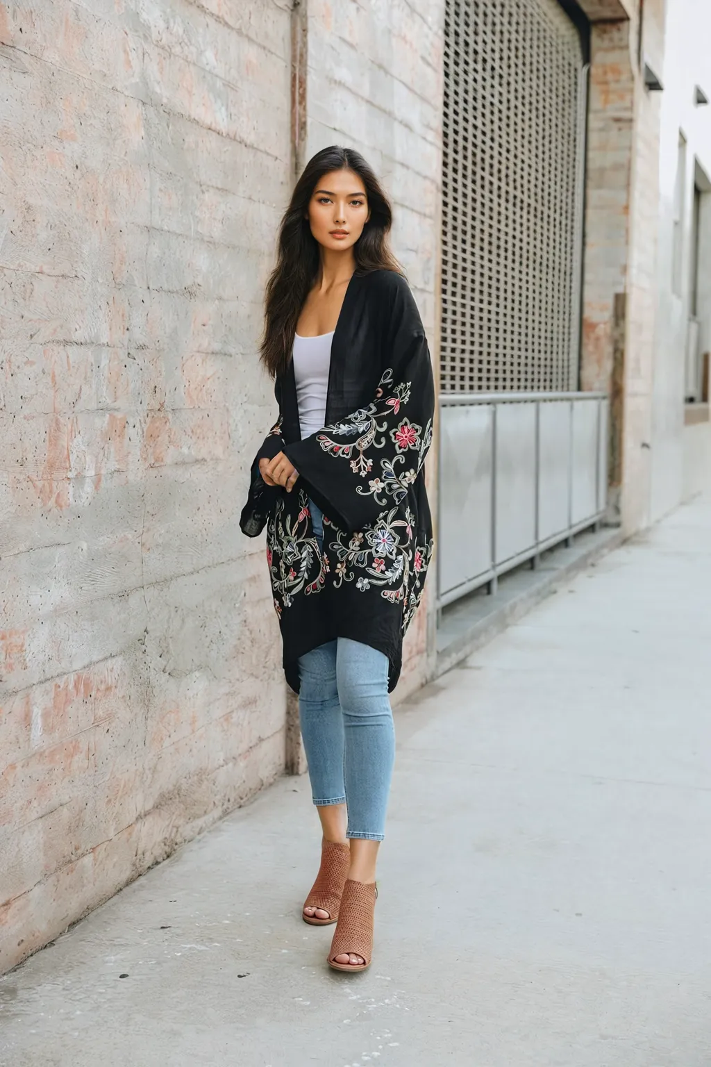 Flower Child Long Kimono Cardigan