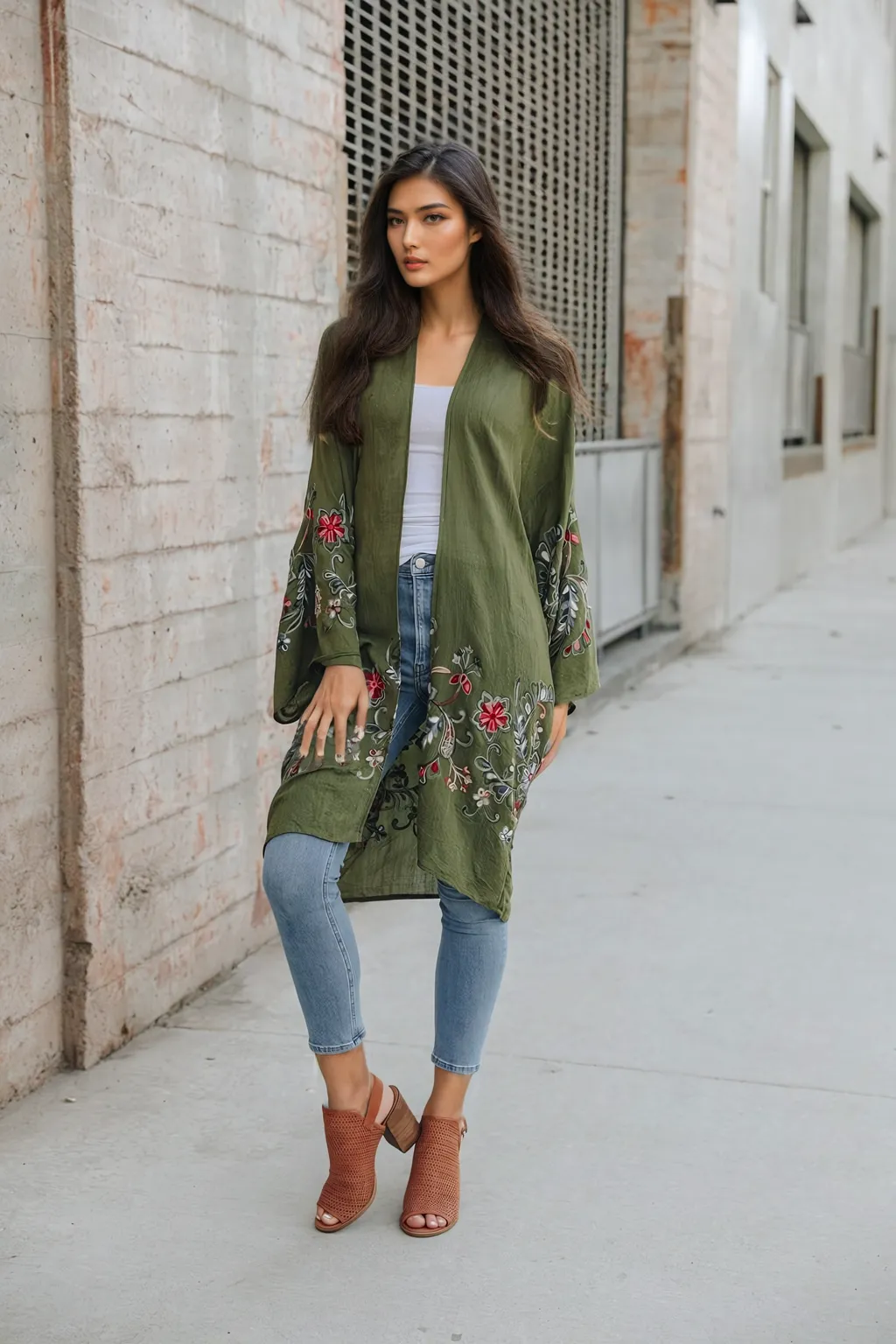 Flower Child Long Kimono Cardigan