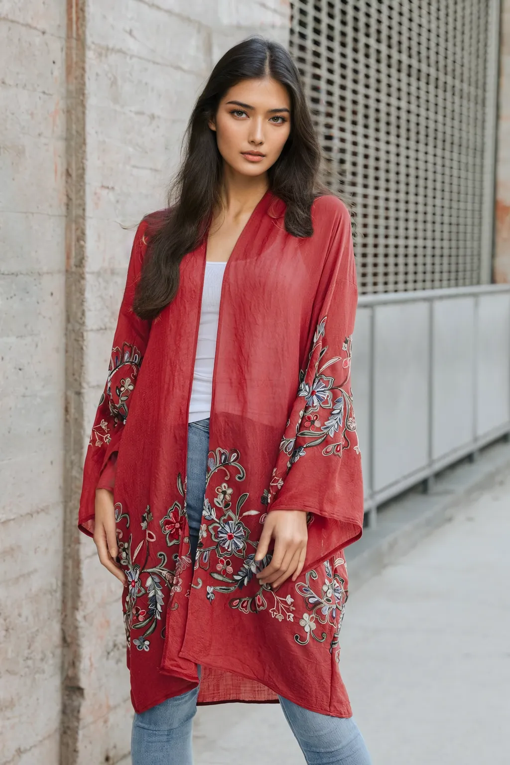 Flower Child Long Kimono Cardigan