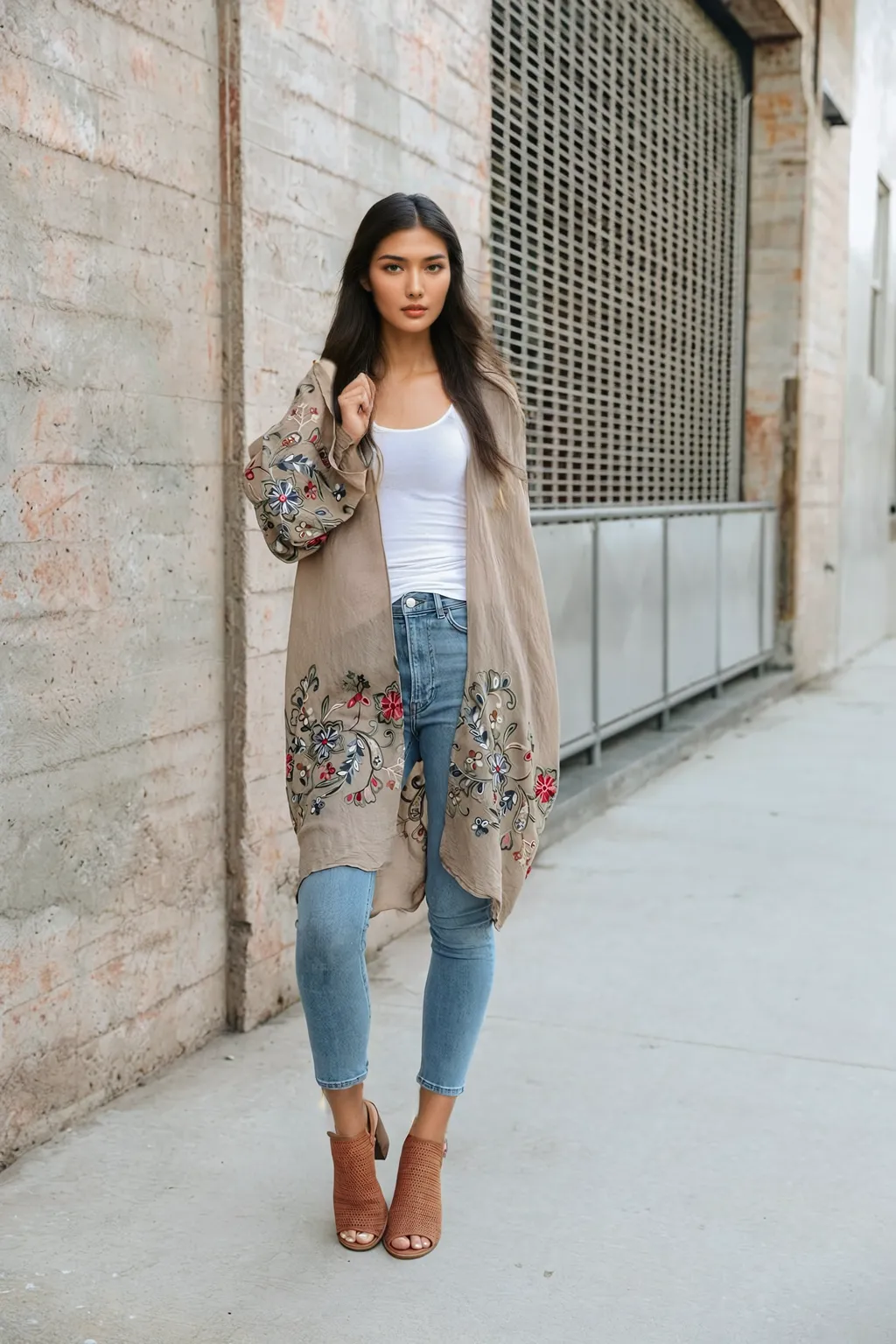 Flower Child Long Kimono Cardigan