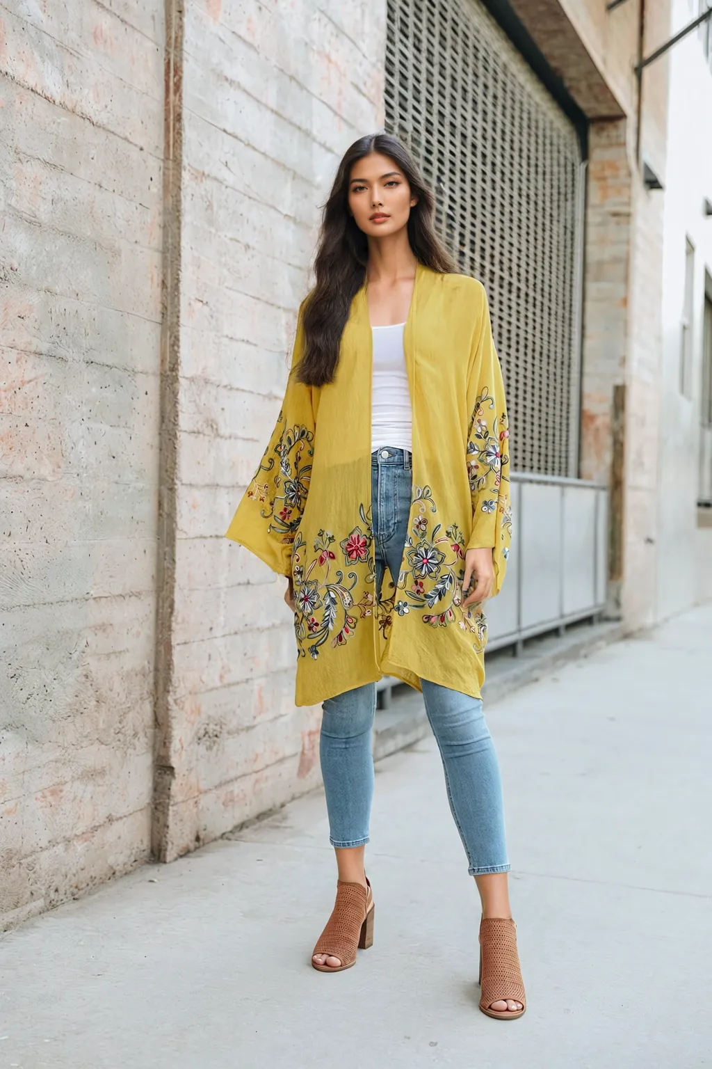 Flower Child Long Kimono Cardigan