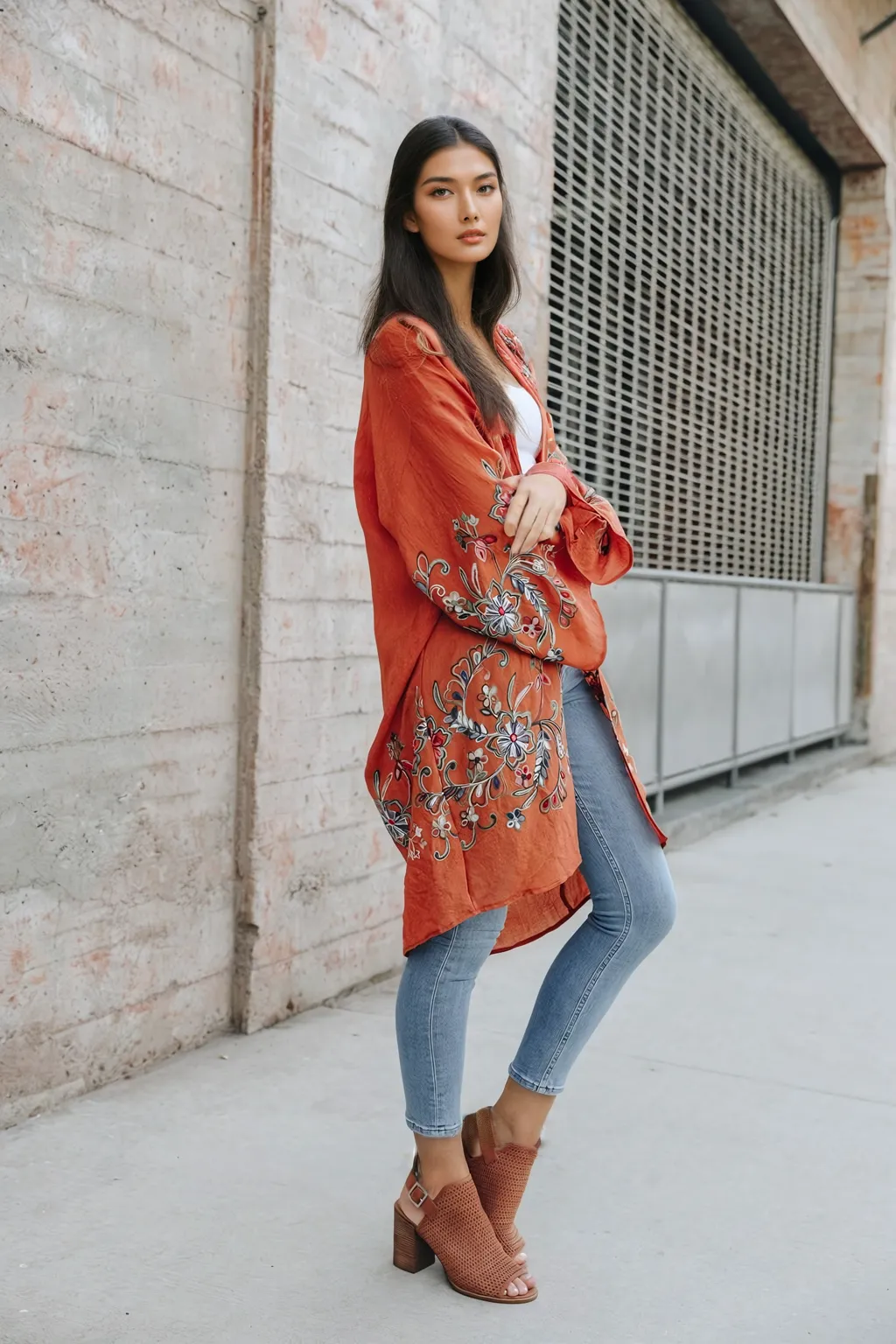 Flower Child Long Kimono Cardigan