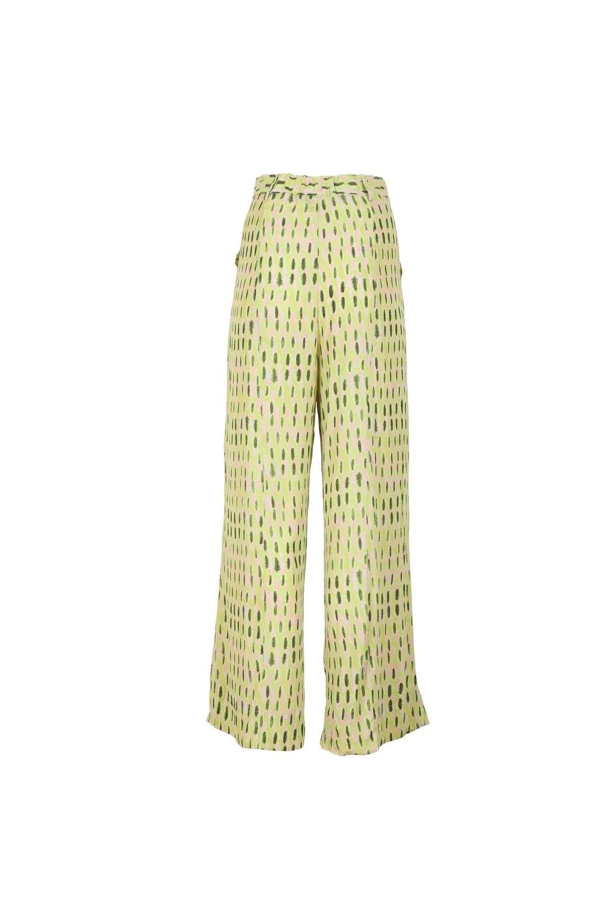 Ibiza Wide Leg Pants Lime