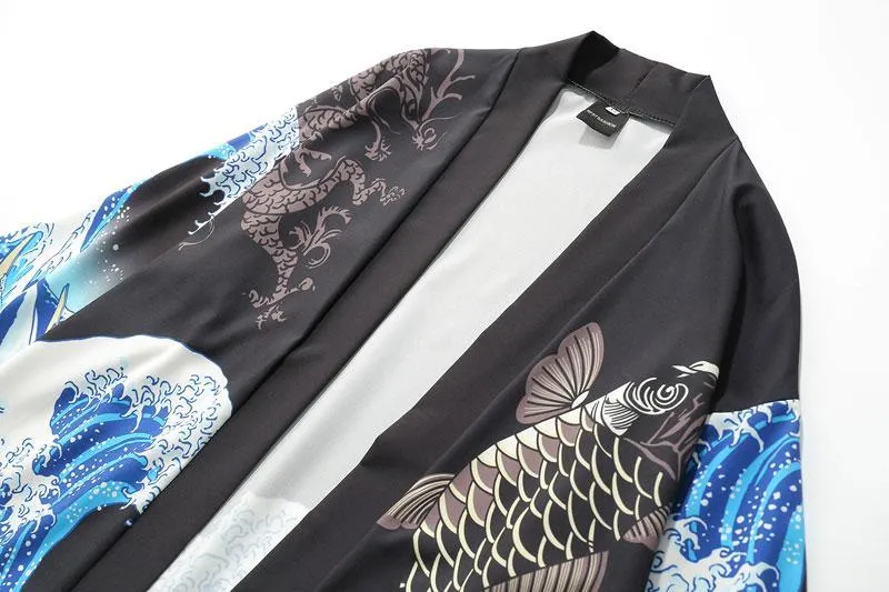 Japanese Waves Kimono