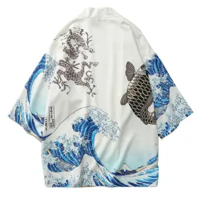 Japanese Waves Kimono