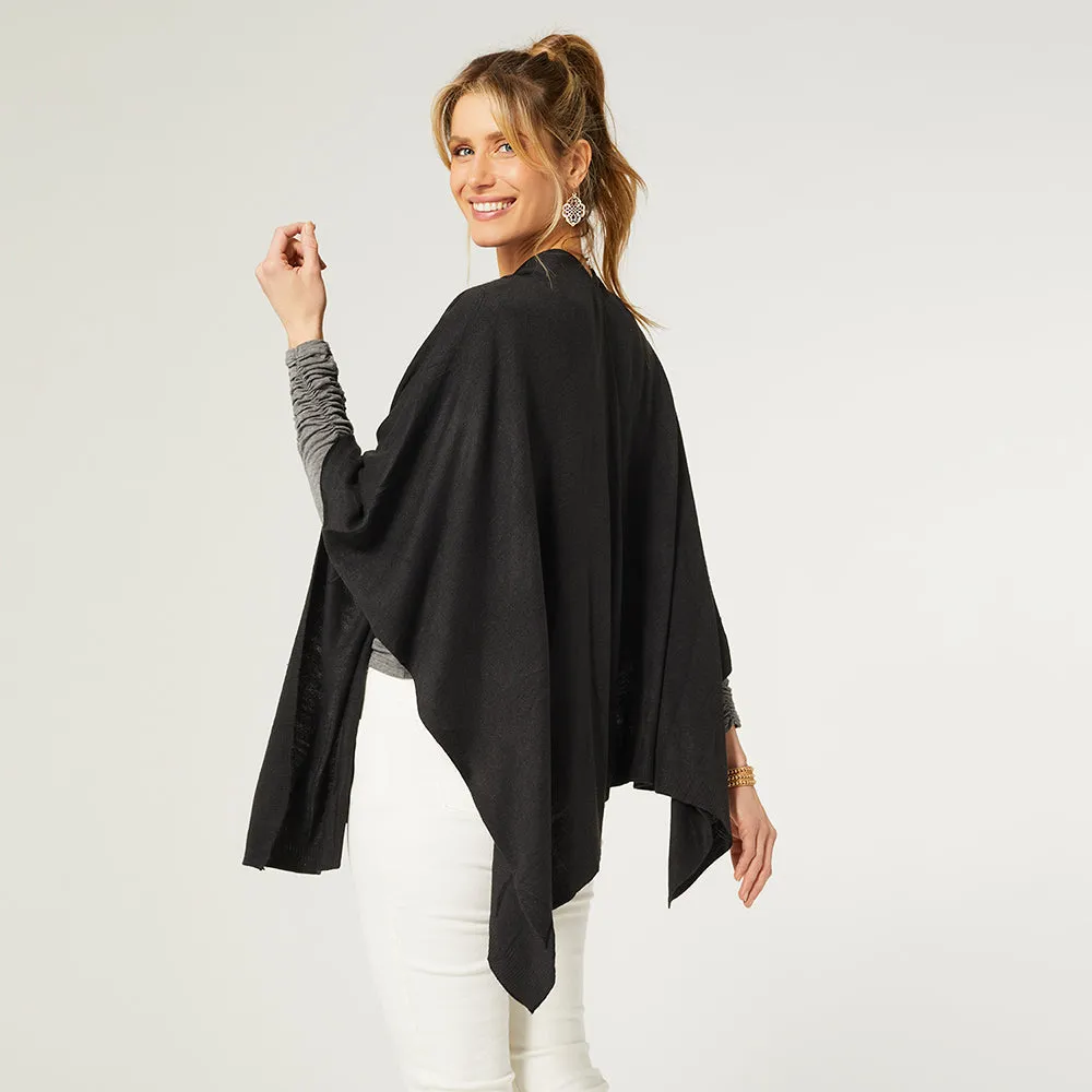 Kiara Lightweight Wrap - Black