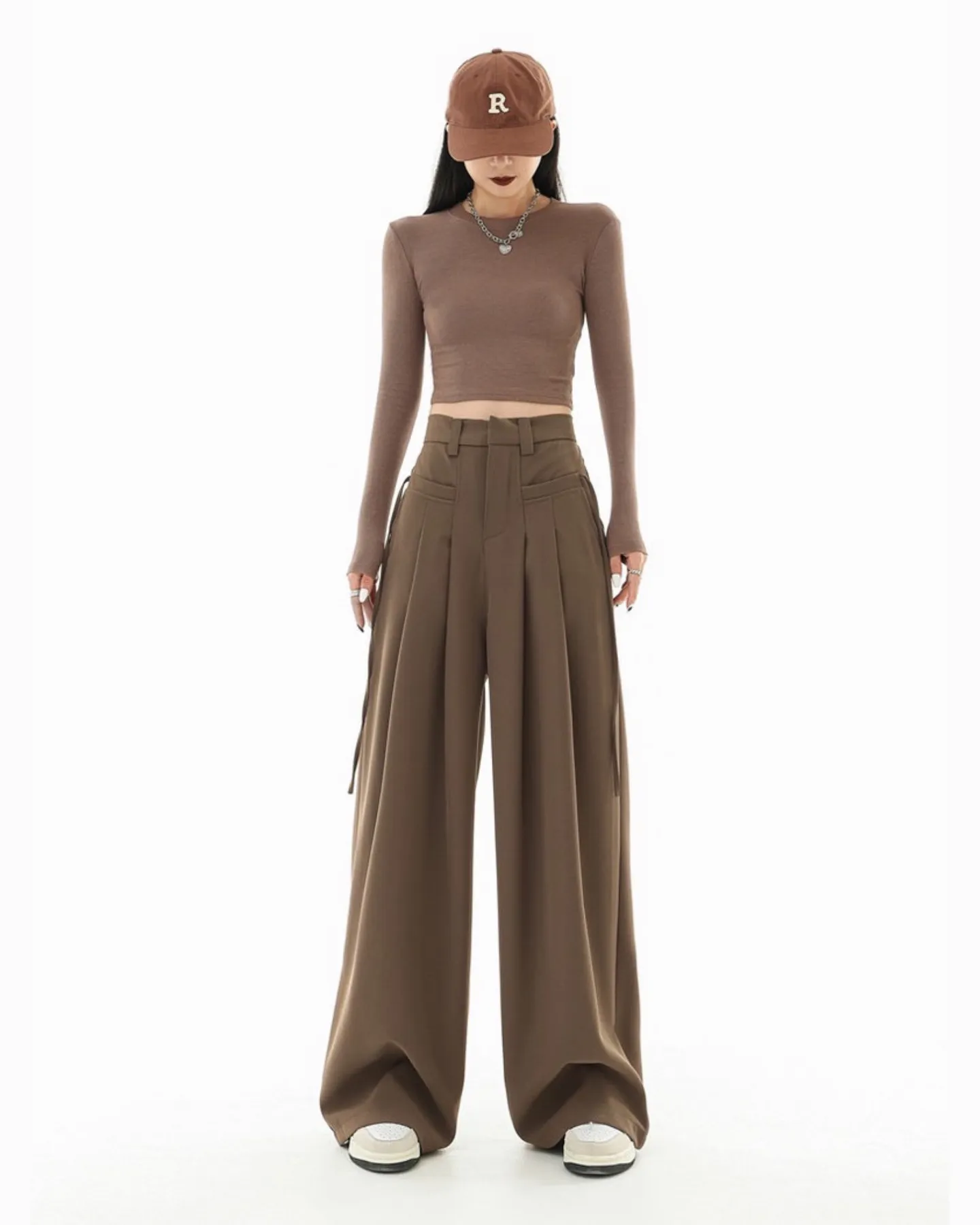 Korean Flowy Stringed Trousers