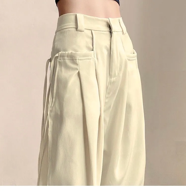 Korean Flowy Stringed Trousers