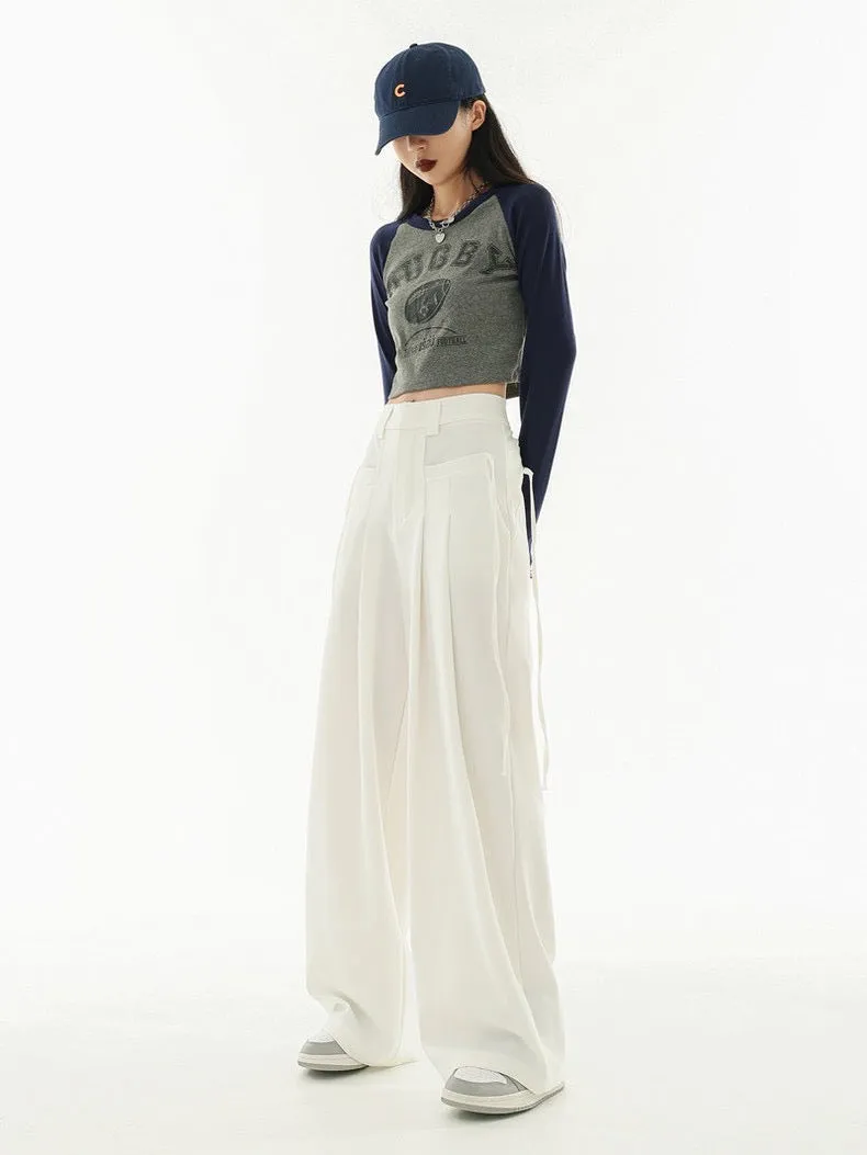 Korean Flowy Stringed Trousers