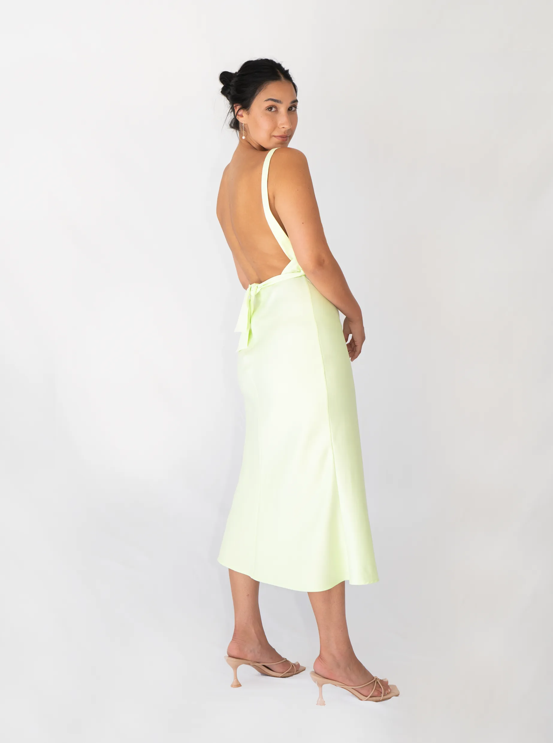 Lili Midi Dress- Lime