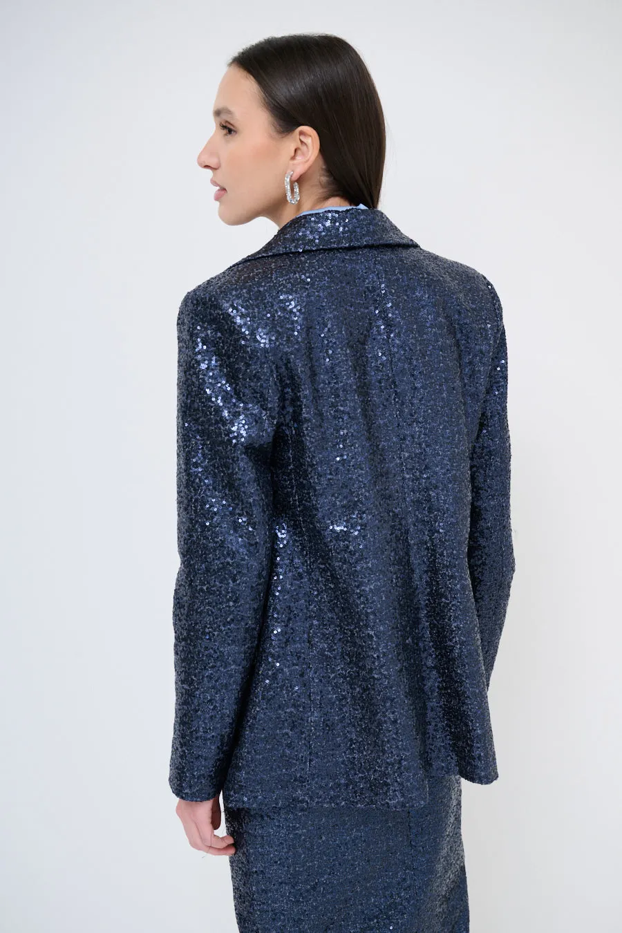 Luxe sequin blazer with tailored fit wholesale