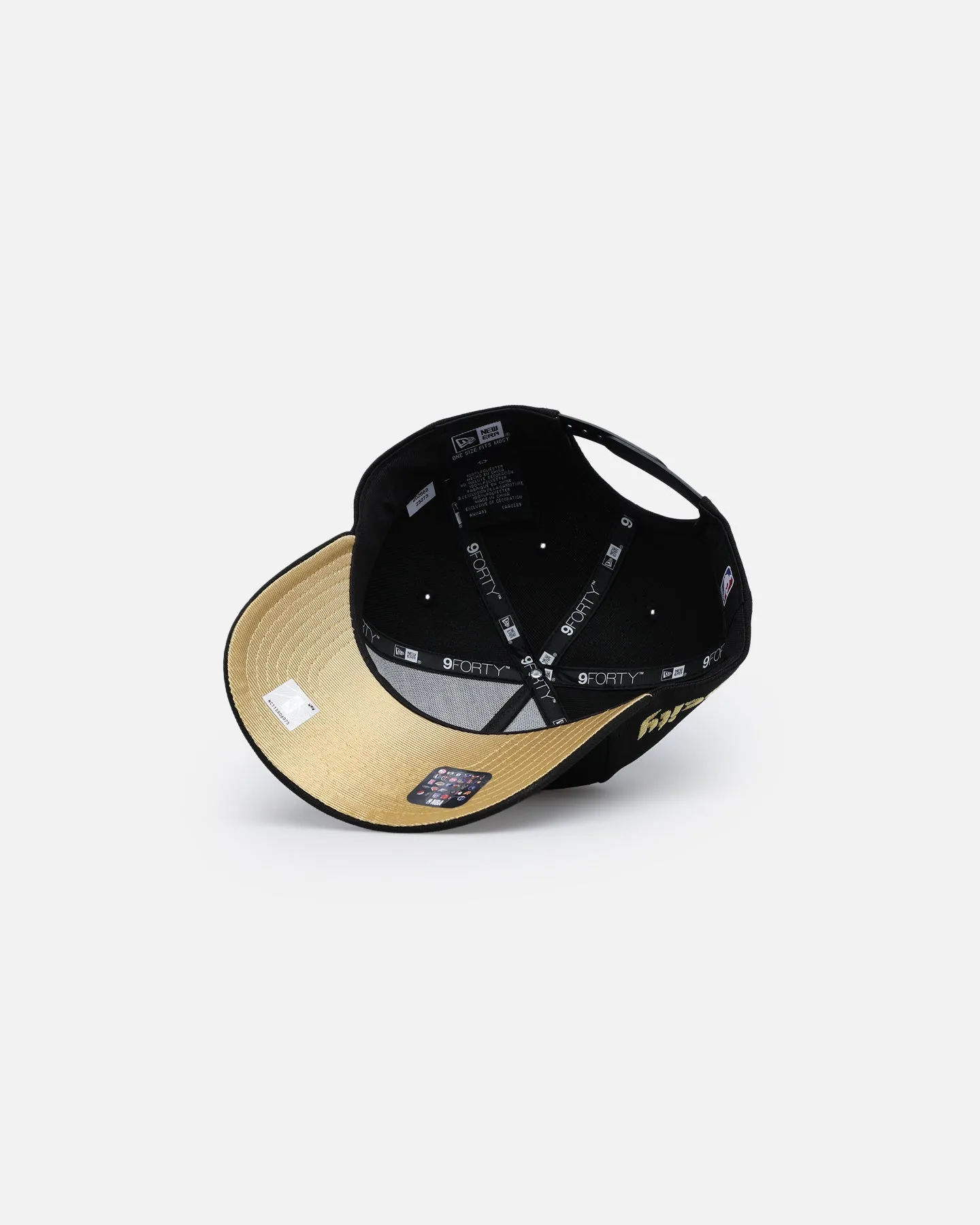 New Era Portland Blazers 'NBA Gold Links' 9FORTY A-Frame Snapback Black/Gold