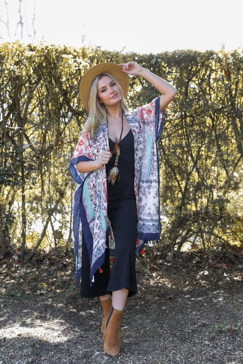 Paisley Floral Patchwork Kimono