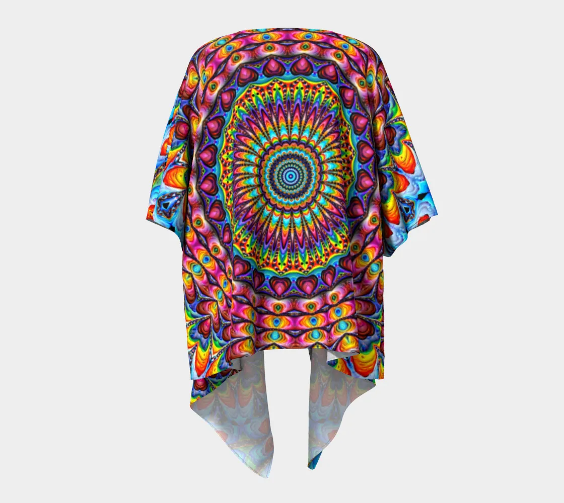 PEACE LOVE AND GOOD VIBES | DRAPED KIMONO | IMRAN