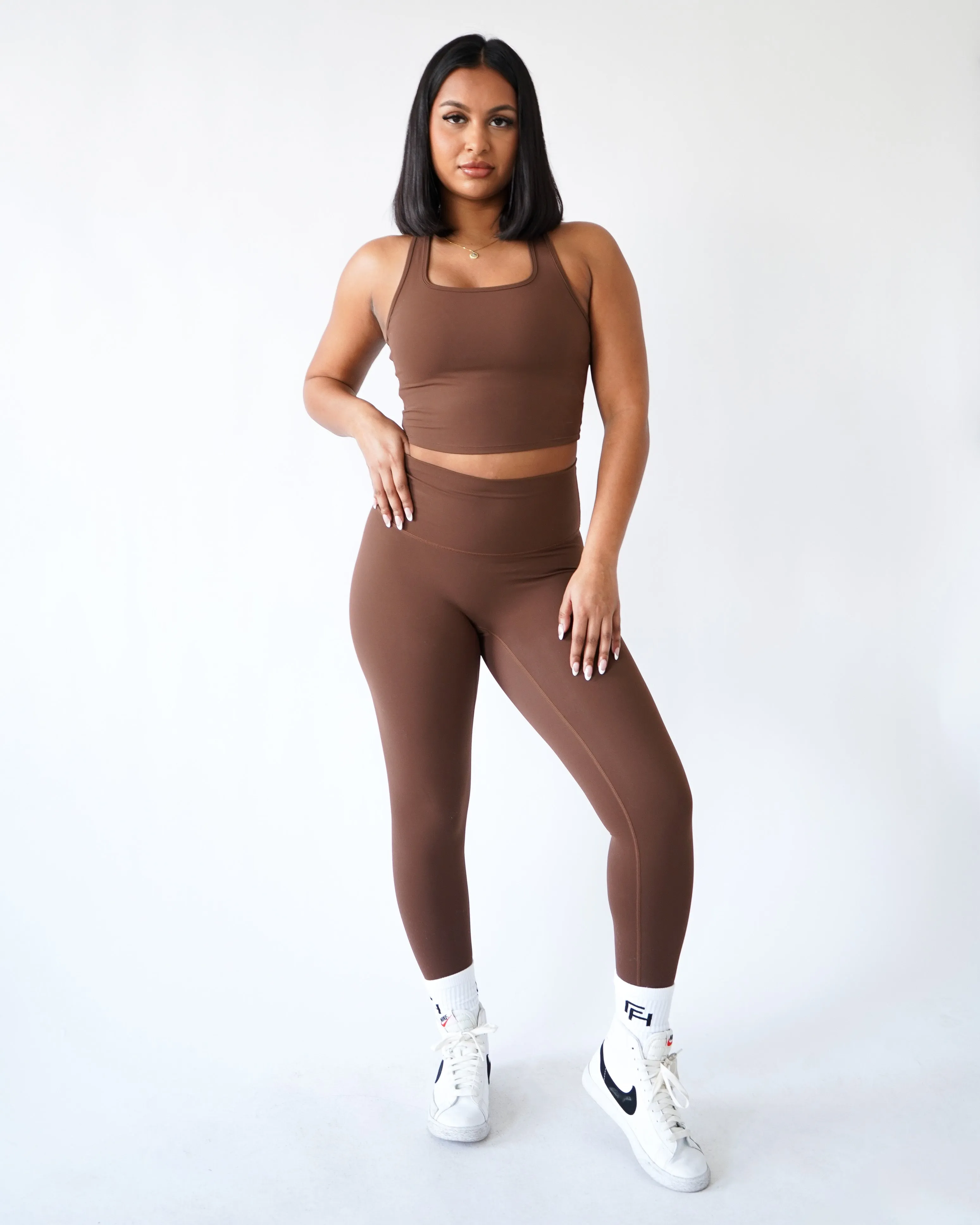 Performance Leggings - Clay