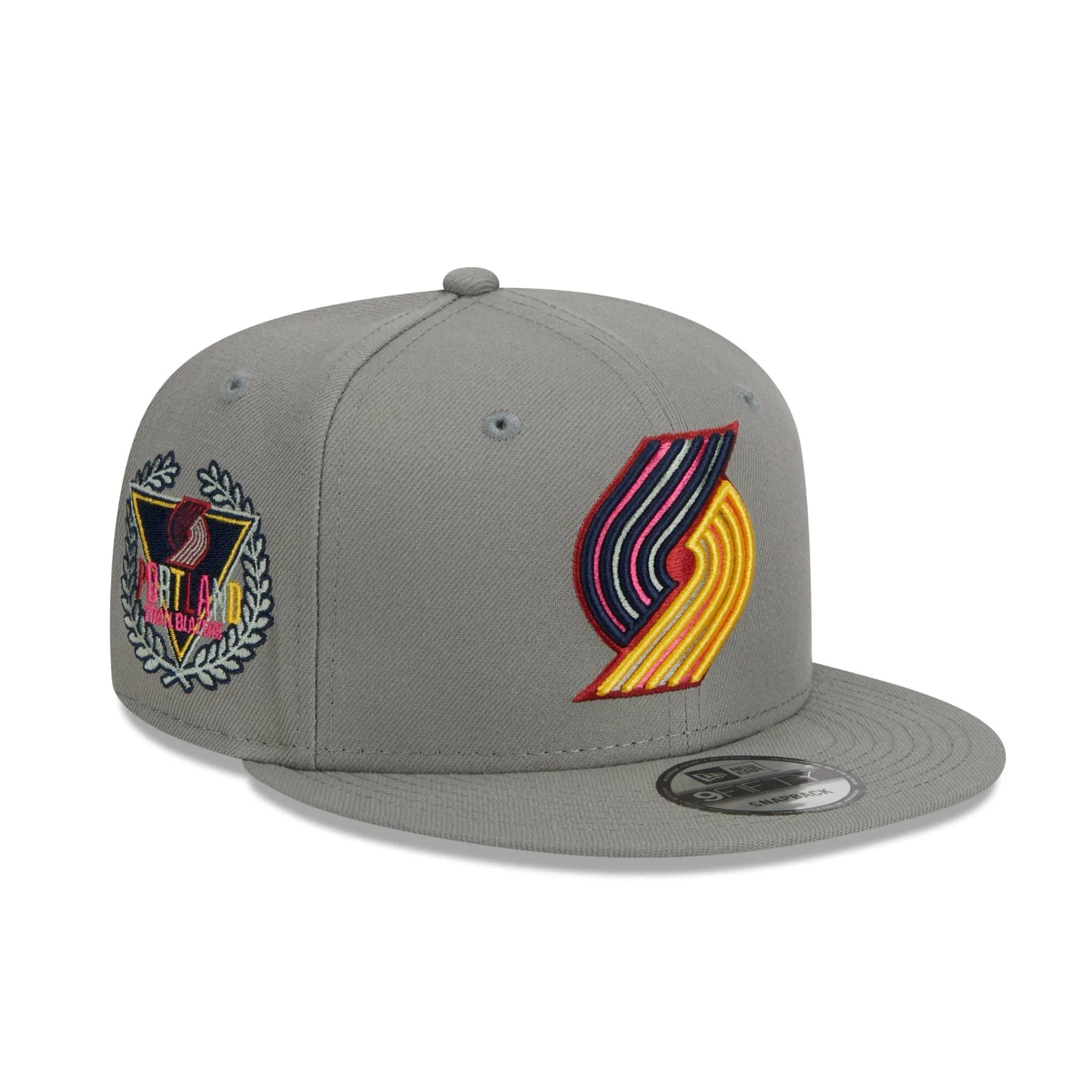 Portland Trail Blazers New Era Color Pop Logo Snapback