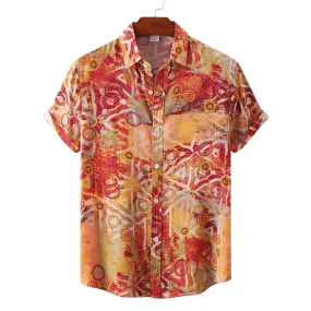 Premium cotton summer button-up shirt - beach shirts - Hawaiian shirts