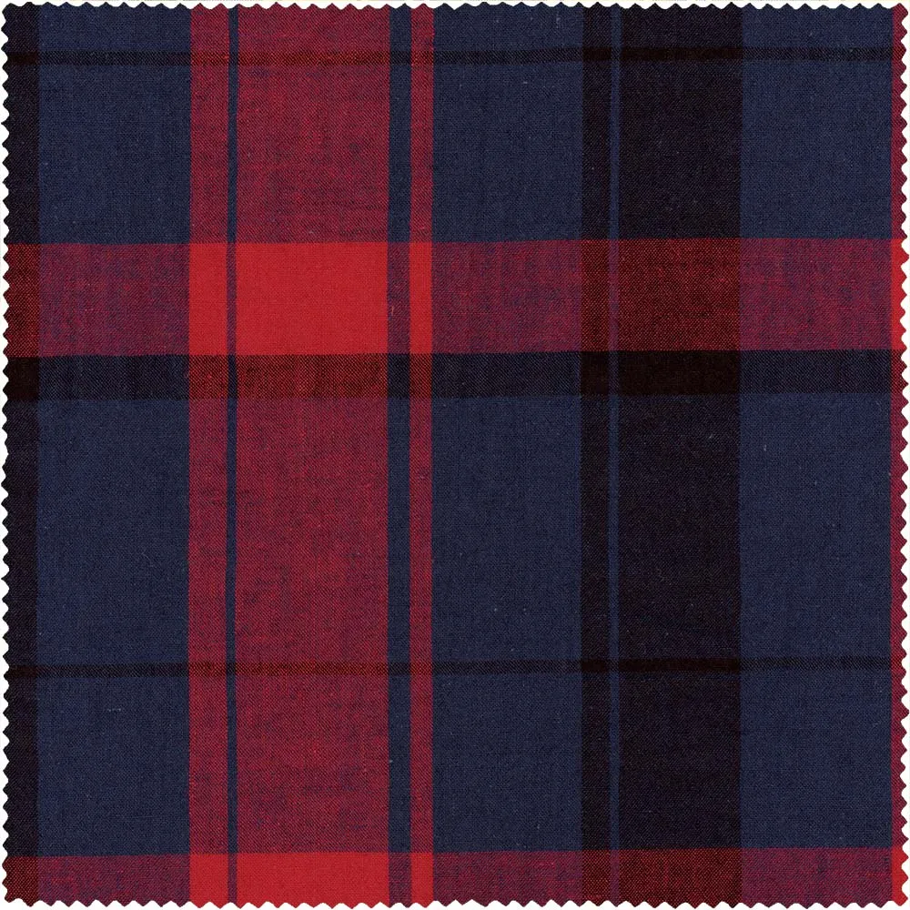 Red Cotton/Linen Madras