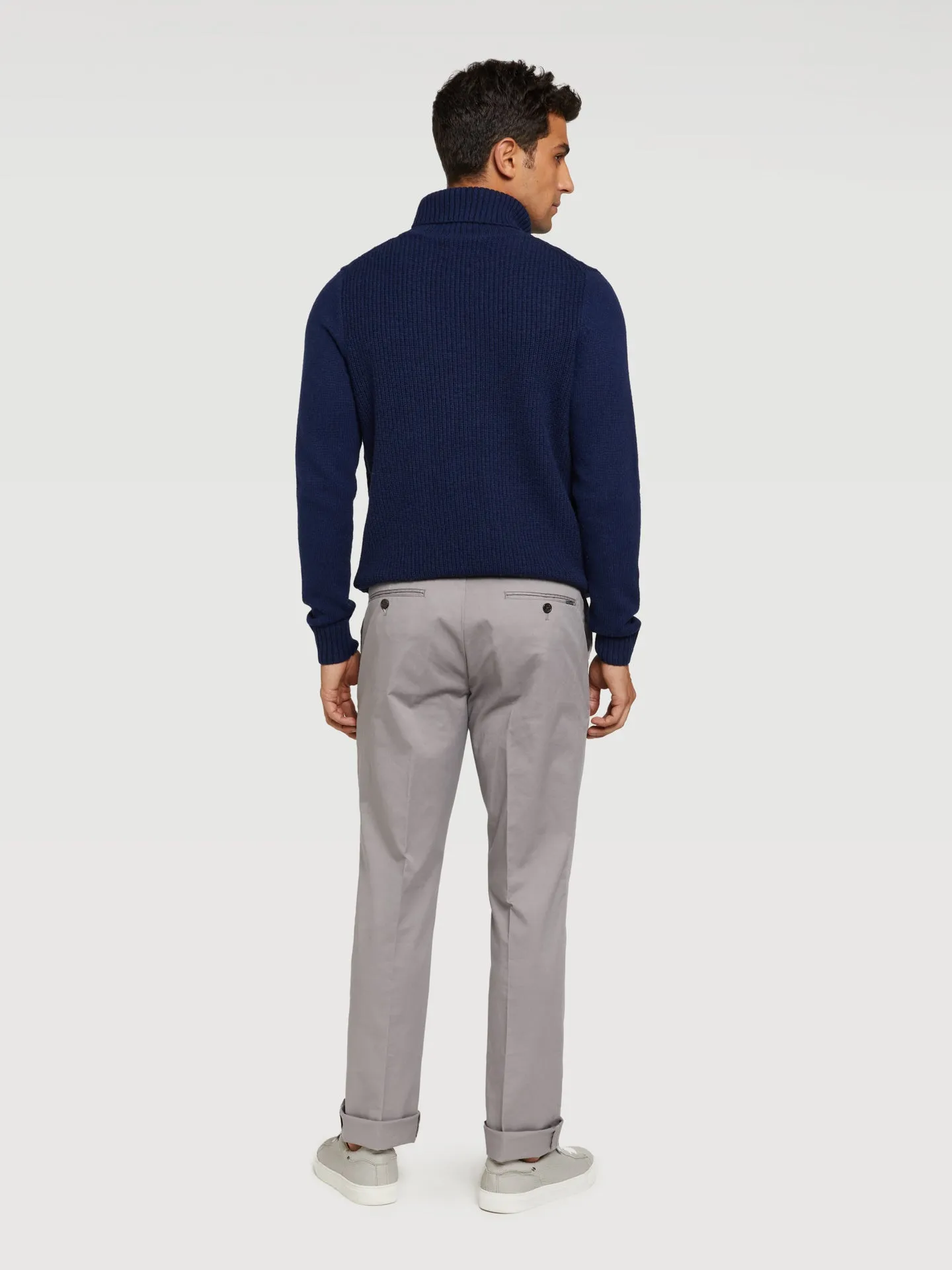 Slim fit basic chino trousers