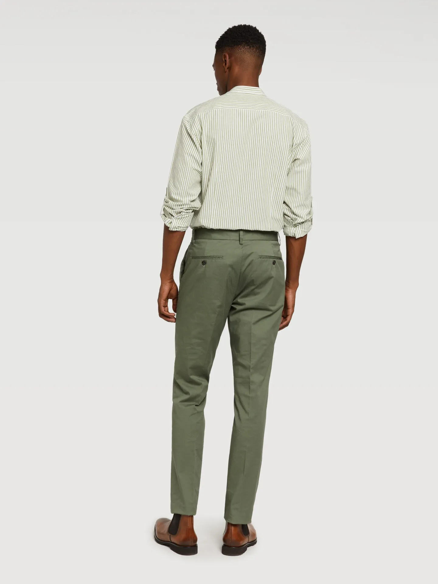 Slim fit basic chino trousers