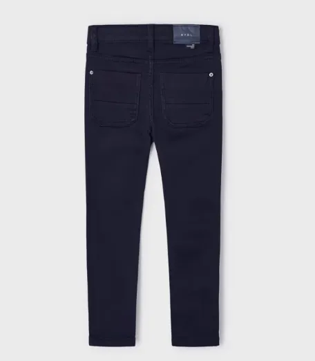 Slim Fit Navy Trousers